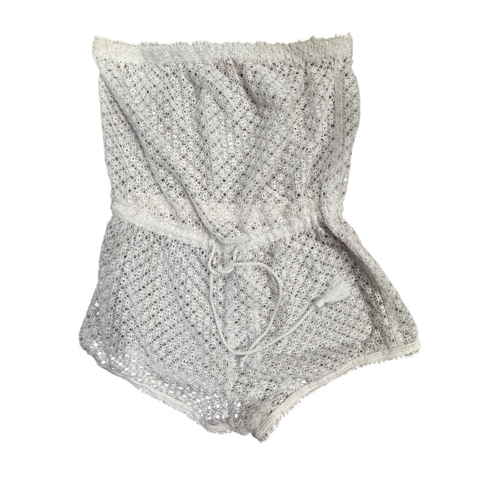 Victorias Secret Beach SUPER SEXY Cotton Lace Shorts Romper Cover Up Size S/P
